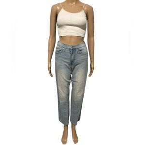 Re generation by celebrity pink denim light washed straight cut size 25